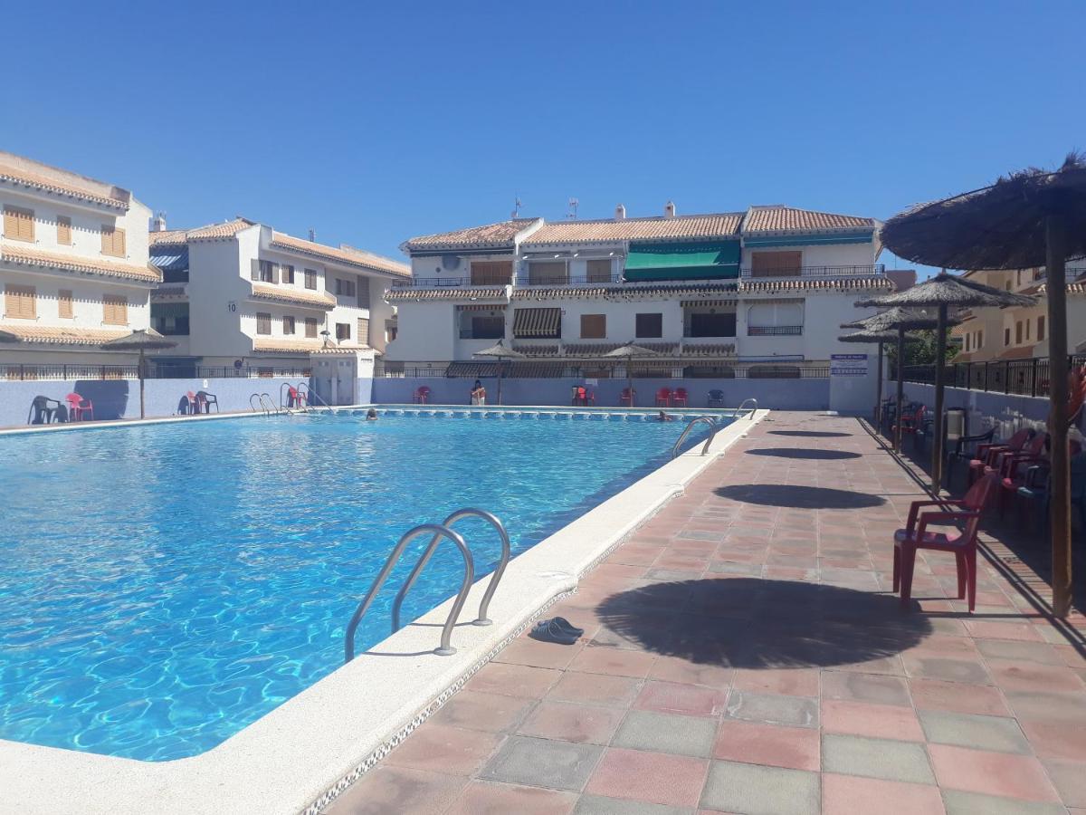 Apartamento Santa Pola, En Playa Del Tamarit Con Piscina. Exterior foto